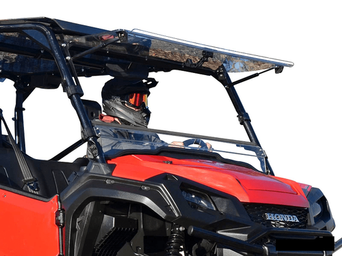 Super ATV 2016+ Honda Pioneer 1000, 1000-5, 1000-6 Scratch Resistant Flip Windshield - FWS03-001-70