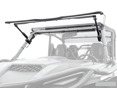 Super ATV|2021+ Yamaha Wolverine RMAX 2|RMAX 4|MaxDrive Power Flip Windshield - Poly - PFWS-Y-RMAX-70