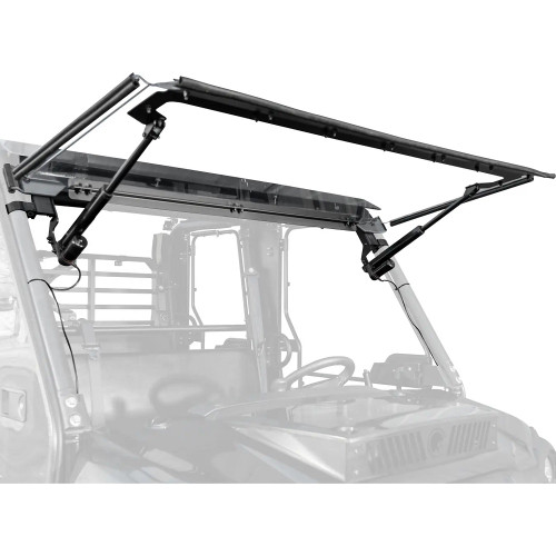 Super ATV|2015+ Kawasaki Mule Pro FX|FX-T|DX|DX-T|MaxDrive Power Flip Windshield - PFWS-K-MULEFXT-70