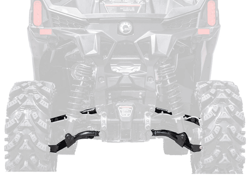 Super ATV 2018+ Can-am Maverick Trail 1.5" High Clearance Offset A-Arms (Rear)