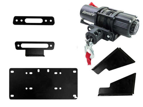 SuperATV Kawasaki Mule Pro Winch Mounting Plate