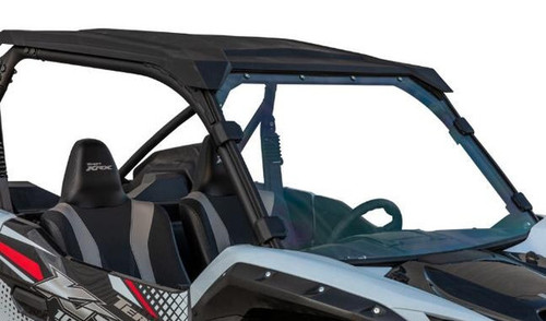 SuperATV Kawasaki Teryx KRX 1000 Full Windshield (Standard Polycarbonate - Clear) - WS-K-KRX-75