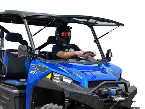 SuperATV Polaris Ranger XP 570 Windshield (Flip) (Scratch Resistant) - FWS-P-RAN900-70