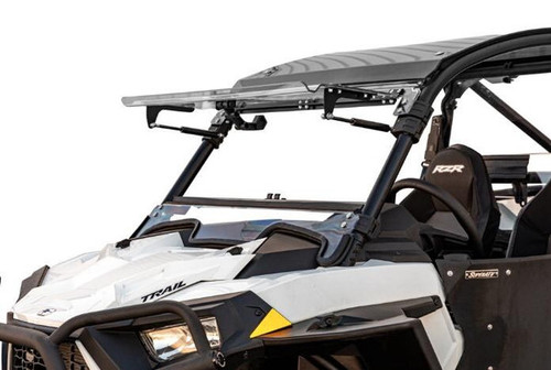 SuperATV Polaris RZR Trail S 1000 Scratch Resistant Flip Windshield - FWS-P-RZR900S-70#SK
