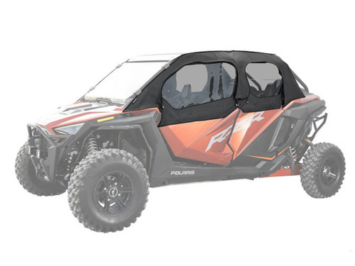 SuperATV Polaris RZR Turbo R 4 Primal Soft Cab Enclosure Upper Doors SuperATV Polaris RZR Turbo R 4 Primal Soft Cab Enclosure Upper Doors