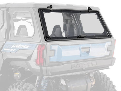 SuperATV Polaris Xpedition ADV Rear Flip Windshield - FRWS-P-XPDADV-K