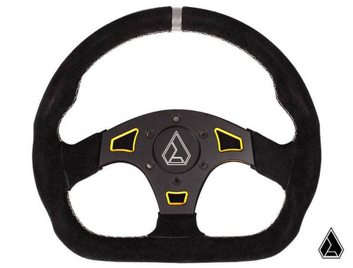 SuperATV Suede Ballistic "D" Utv Steering Wheel SuperATV Suede Ballistic "D" Utv Steering Wheel