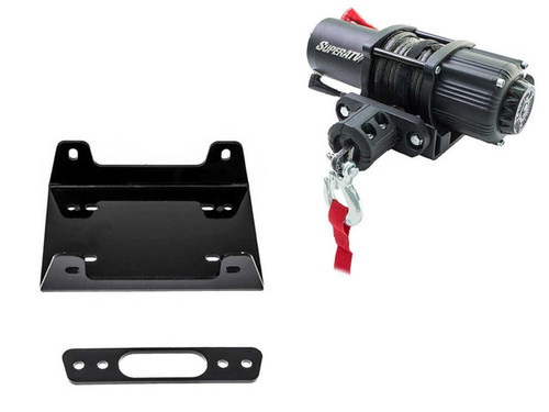 SuperATV Yamaha Wolverine X4 Winch Mounting Plate SuperATV Yamaha Wolverine X4 Winch Mounting Plate
