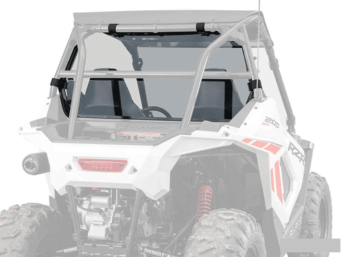Super ATV | 2022+ Polaris RZR 200 | Rear Windshield - Poly - RWS-P-RZR200-76