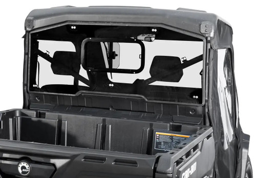 SuperATV Sliding Rear Windshield for Can-Am Defender
