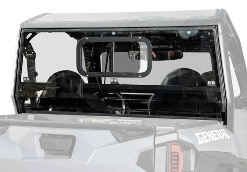 SuperATV Sliding Rear Window for Polaris General XP 1000 / 1000 - RWS-P-GEN-SGW-76