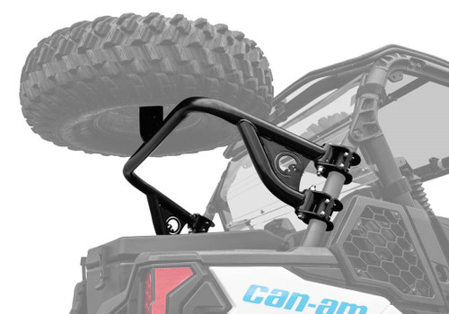 SuperATV Spare Tire Carrier for Can-Am Maverick Trail|Sport SuperATV Spare Tire Carrier for Can-Am Maverick Trail|Sport