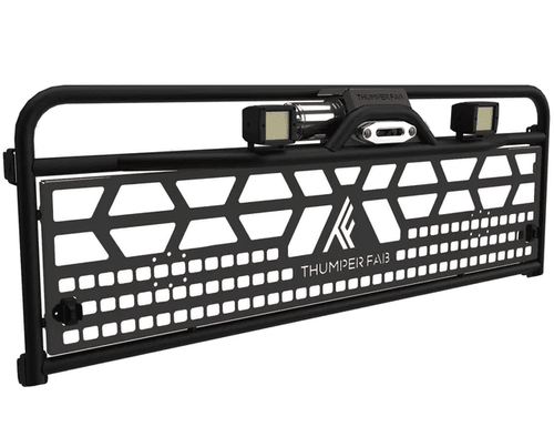 Thumper Fab|2018+ Polaris Ranger 1000|1000 Crew|XP 1000|XP 1000 Crew|Winch Headache Rack - TF011601-BK