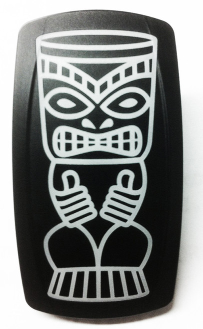 Tiki Mask 3 - Dual Led Lighted Rocker Switch - VVPZCPP-TK3