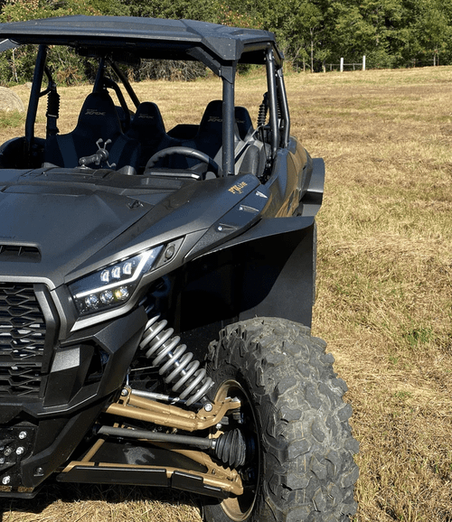 Trail Armor 2023+ Kawasaki Teryx KRX 1000 4 Mud Flap Fender Extensions - TAMFFE-KRX4-BK