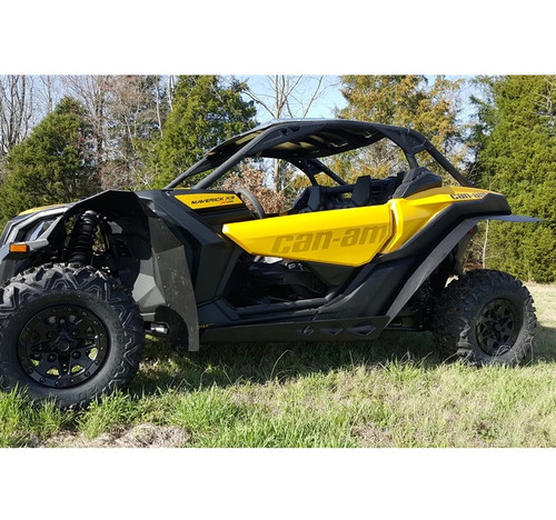 UHMW Mud Flap Fender Extensions for Can-Am Maverick X3 - TAMFFE-CAMX3-BK