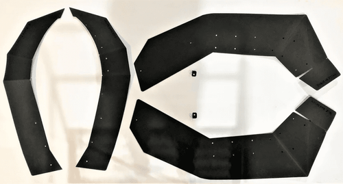 Trail Armor|2021+ Yamaha Wolverine RMAX 4|Mud Flap Fender Extensions - TAMFFE-YW-RMAX2-BK