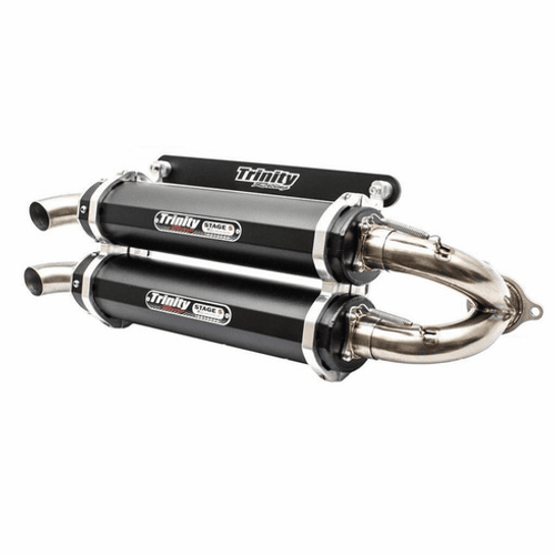 Trinity Racing RZR Pro XP Dual Slip-On Exhaust (Black) - TR-4173S-BK