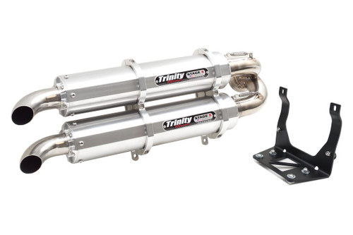 Trinity Racing Stage 5 Dual Slip-On Exhaust for Can-Am Maverick X3 Trinity Racing Stage 5 Dual Slip-On Exhaust for Can-Am Maverick X3