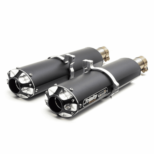 Trinity Racing Can Am Maverick Slip On Exhaust - TR-4102S-BK