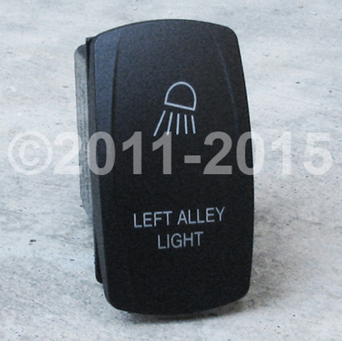 Left Alley Light - Dual Led Lighted Rocker Switch Left Alley Light - Dual Led Lighted Rocker Switch