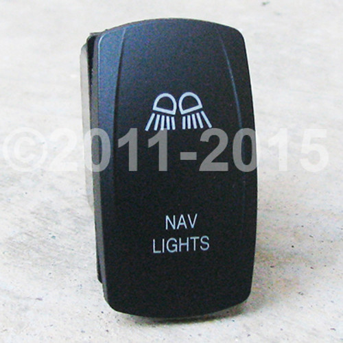 Nav Lights - Dual Led Lighted Rocker Switch - VVPZCBL-597