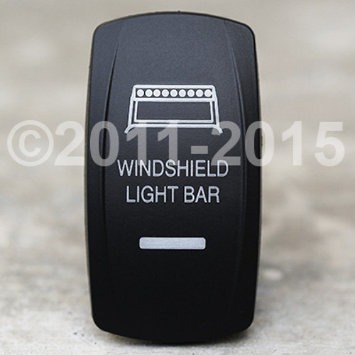 Windshield Light Bar - Dual Led Lighted Rocker Switch - VVPZCWR-5LB