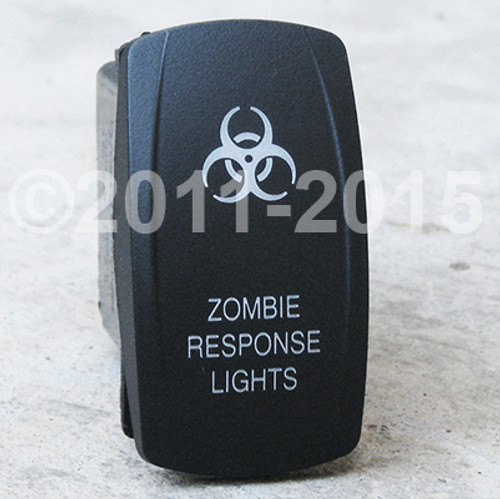 Zombie Response Lights - Dual Led Lighted Rocker Switch Zombie Response Lights - Dual Led Lighted Rocker Switch