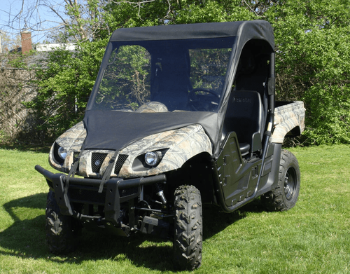 3 Star | 2004-2013 Yamaha Rhino 450 | 660 | 700 | Vinyl Windshield, Top & Rear Window Combo - YAMRHI-WTR-BLK