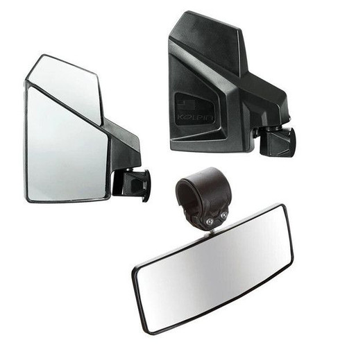 Kolpin UTV Side And Rearview Mirror Combo Kit 1-5/8"-2" round tubing - 98312