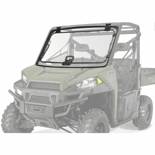 Polaris Ranger XP 570|XP 900|XP 1000 Lock & Ride Pro-Fit Tip-Out Poly Windshield - pol-2880091