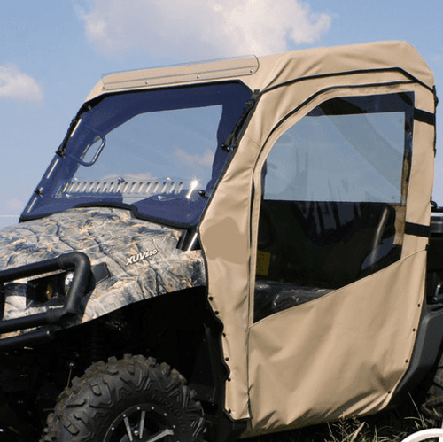 John Deere XUV 550 Full Cab with Aero-Vent Lexan Windshield - MD-JD-550-FC04BLK