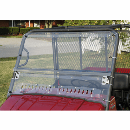Kawasaki Mule 4010 TRANS Hinged Aero-Vent Lexan Windshield - MD-KAW-4010TRANS-WD05