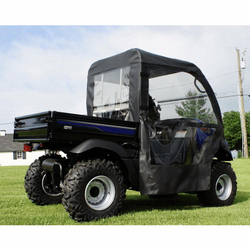 Kawasaki Mule 600/610 Full Cab Fits Lexan Windshield - MD-KAW-610-FC05BLK