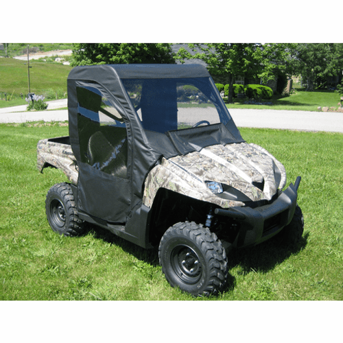Kawasaki Teryx 2008-2009 Full Cab with Vinyl Windshield - MD-KAW-TERYX-FC01BLK
