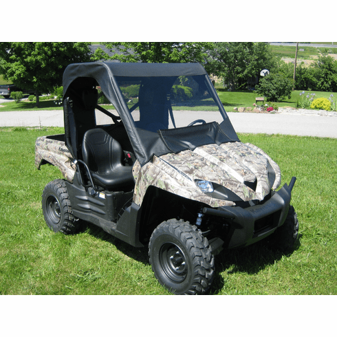 Kawasaki Teryx 2008-2009 Mini Cab with Vinyl Windshield - MD-KAW-TERYX-MC01BLK