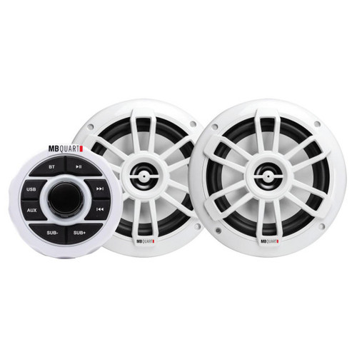 MB Quart Gauge Mount Bluetooth Source Unit W/ 160 Watts Nautic 6.5 Inch Speakers MB Quart Gauge Mount Bluetooth Source Unit W/ 160 Watts Nautic 6.5 Inch Speakers