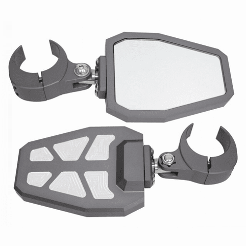 ModQuad Racing Bezel Side Mirror (2") (Grey) (W/ Recut Pockets) - 375945 ModQuad Racing Bezel Side Mirror (2") (Grey) (W/ Recut Pockets) - 375945