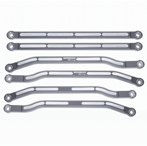 ModQuad Racing Can-Am Maverick X3 Aluminum High-Clearance Radius Rods (Grey) - CA-RRHC-X3RS-G ModQuad Racing Can-Am Maverick X3 Aluminum High-Clearance Radius Rods (Grey) - CA-RRHC-X3RS-G