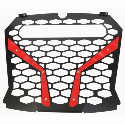 ModQuad Racing Polaris RZR Turbo S Front Grill With Light Bar Cutout (Red) - RZR-FGL-XP1KS-RD ModQuad Racing Polaris RZR Turbo S Front Grill With Light Bar Cutout (Red) - RZR-FGL-XP1KS-RD