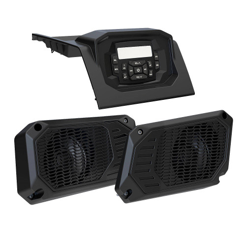 Polaris Bluetooth Apple Control, AM/FM Dash Stereo & 2 X 5.25" Speakers by MB Quart Polaris Bluetooth Apple Control, AM/FM Dash Stereo & 2 X 5.25" Speakers by MB Quart