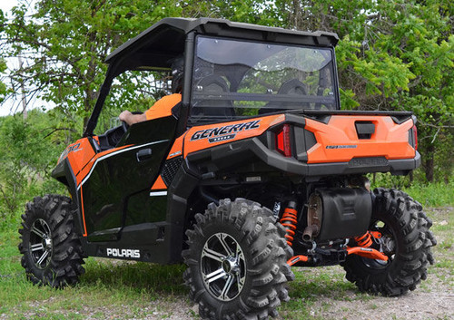 Super ATV Clear / Tinted Rear Windshield for Polaris General / General XP 1000 - RWS-P-GEN1K-76