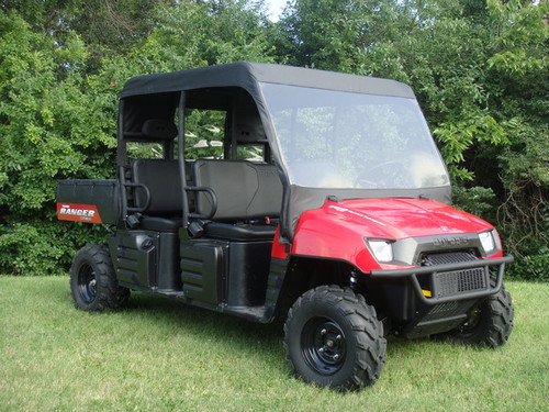3 Star | 2008-2009 Polaris Ranger 700 Crew | Vinyl Windshield, Top & Rear Combo 3 Star | 2008-2009 Polaris Ranger 700 Crew | Vinyl Windshield, Top & Rear Combo