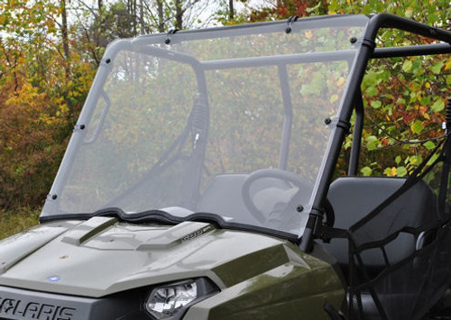 Super ATV Scratch Resistant Full Windshield for Polaris Ranger Midsize - sup-WS-P-RAN-400-002-70