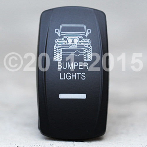 Jeep Tj Bumper Lights - Dual Led Lighted Rocker Switch Jeep Tj Bumper Lights - Dual Led Lighted Rocker Switch