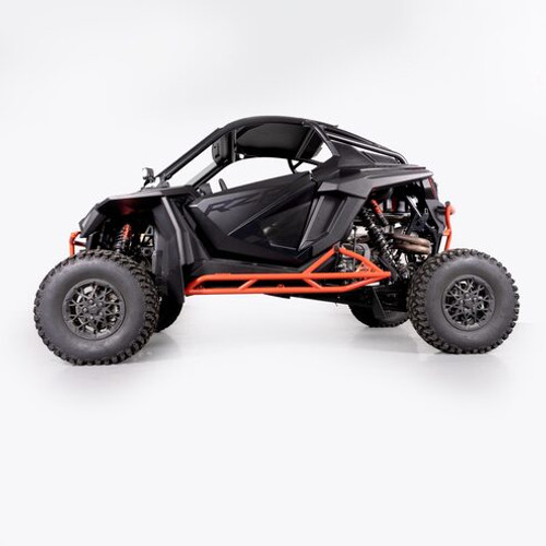 HMF Tree Kickers on Polaris RZR Pro R providing durable side and trail protection