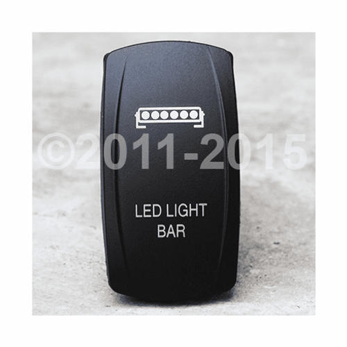 Led Single Light Bar Dual Led Lighted Rocker Switch - vvpzc-065LB