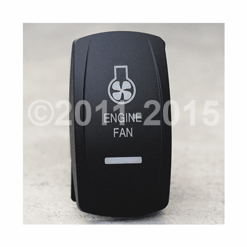 Engine Fan-Dual Led Lighted Rocker-Switch - vvpzc-9B17T