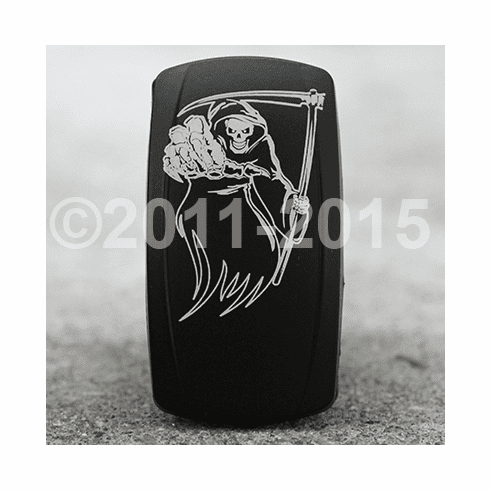 Grim Reaper-Dual Led Lighted Rocker Switch - vvpzc-GR5DR