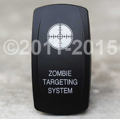 Zombie Targeting System-Dual Led Lighted Rocker- Switch - vvpzc-TIZTS
